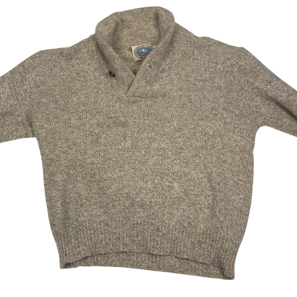 Environmental Clothing Co Shawl Collar Button Up Sweater Mens XL Made USA - Picture 2 of 6